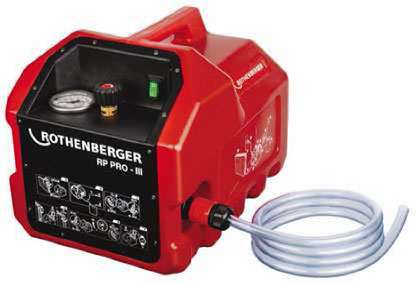 Фото Насос электрический для опрессовки системы отопления Rothenberger RP PRO III