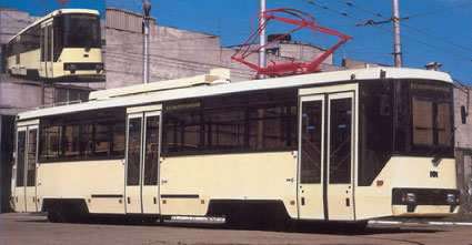 Фото Трамвайный вагон Белкоммунмаш 60102